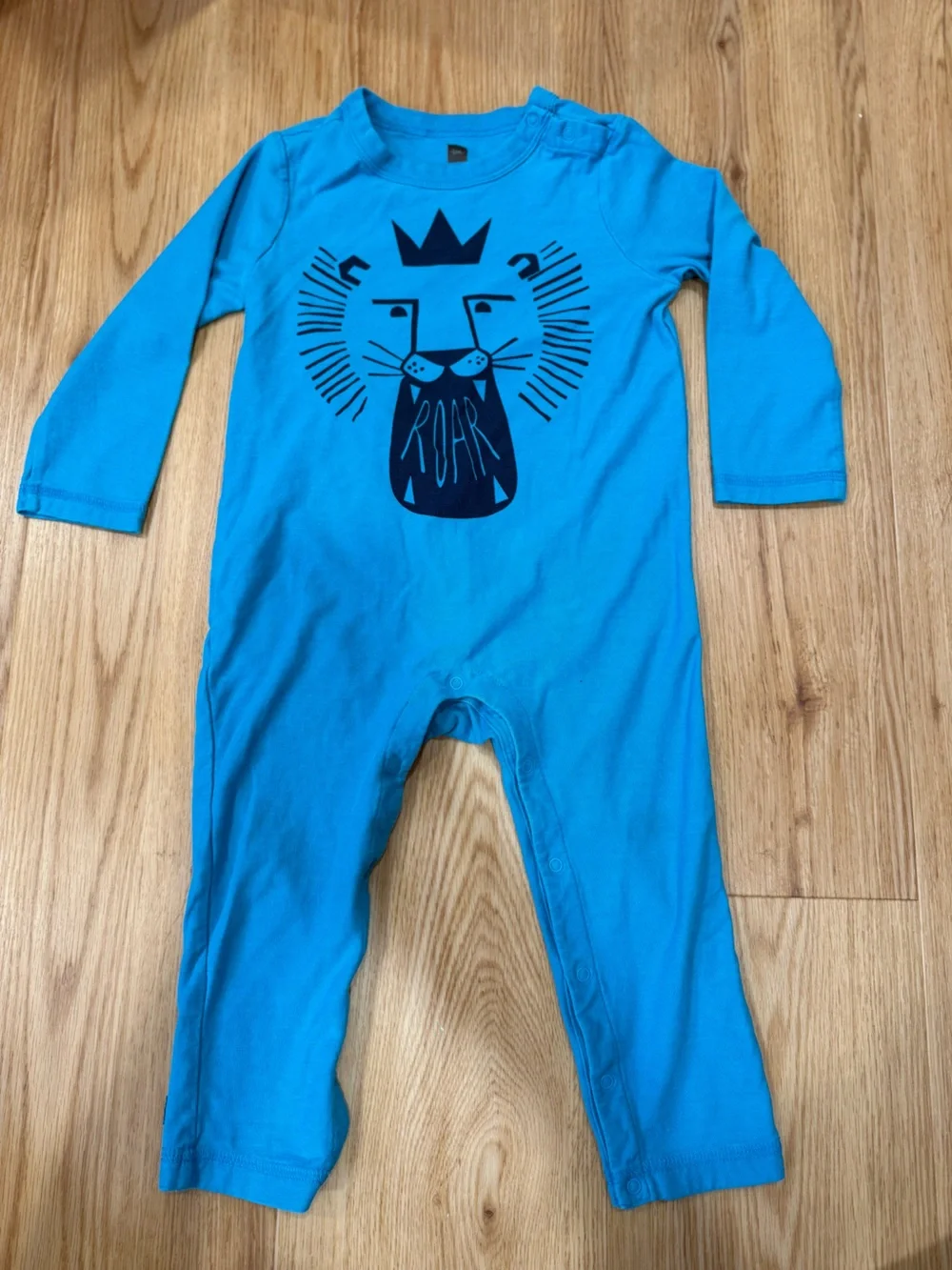 Tea Collection Bright Blue Lion Graphic One-Piece